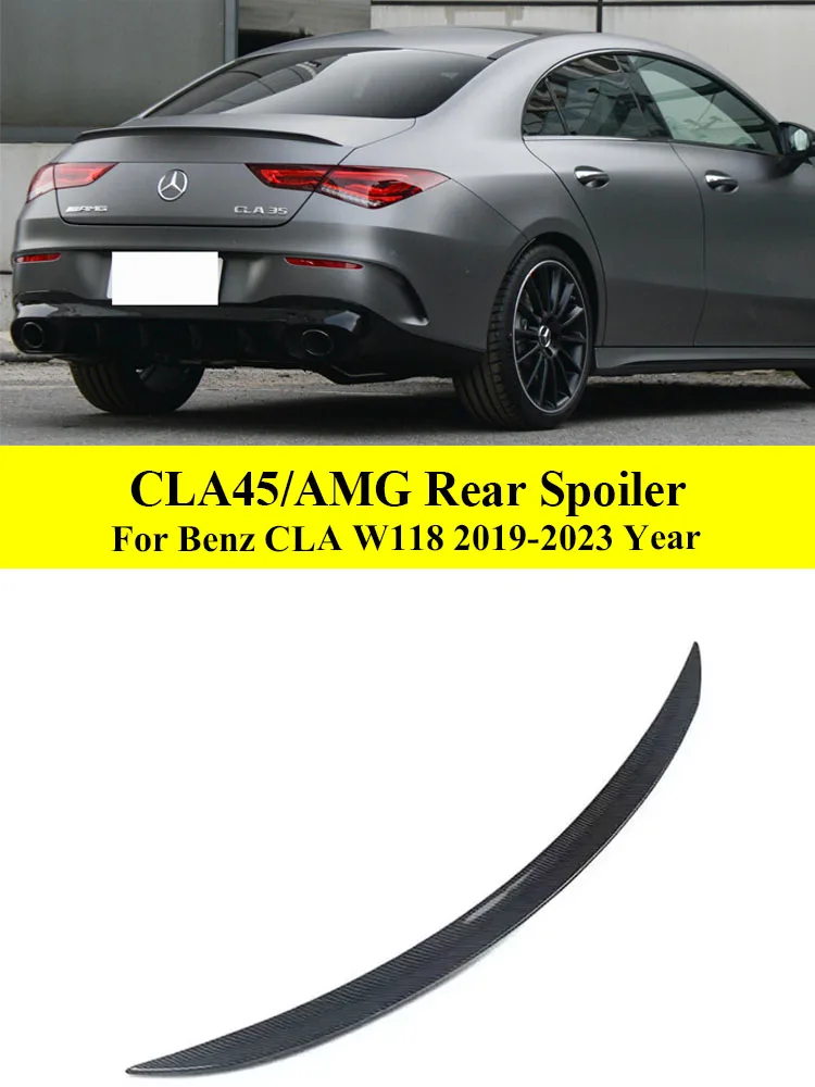 Rear Trunk Spoiler Wing Kit Cla45 AMG Style For Mercedes Benz CLA45 W118 C118 2019-2023 Car Accessories CLA200 CLA220 CLA250