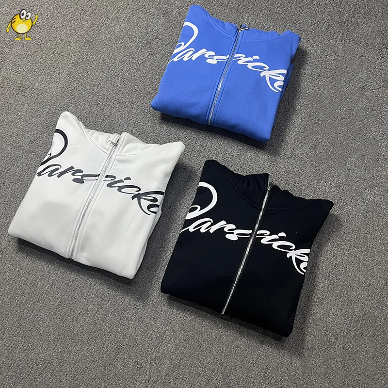 

Hip Hop Black White Blue Carsicko Zip Hoodies Men Woman 1:1 High Street Casual Couple Sweatshirts Fleece Hooded Pullovers 2024fw