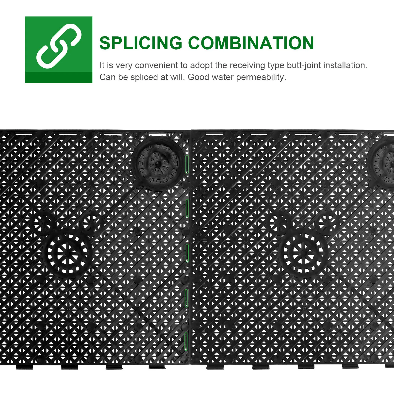 20Pcs Aquarium Bottom Filter Plate PVC Material Splicing Combination Grid for Fish Tank Base Isolation Plate Water Permeable