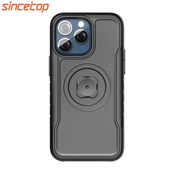 Protective Cover Phone Case Shockproof PC With Adapter For Apple iPhone 17 16 15 14 Pro X Max Plus for sincetop Series C Mounts