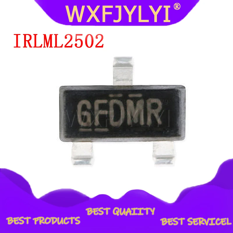 

50 шт. IRLML2502TRPBF IRLML2502 SOT IRLML2502TR Водонепроницаемый корпус