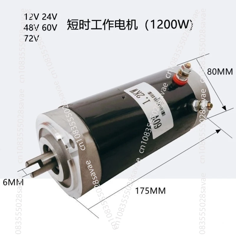 Motor DC Kecil 12v, 24v, 60v, 72v Pompa Oli Hidrolik Unit Daya Dump Daya DC