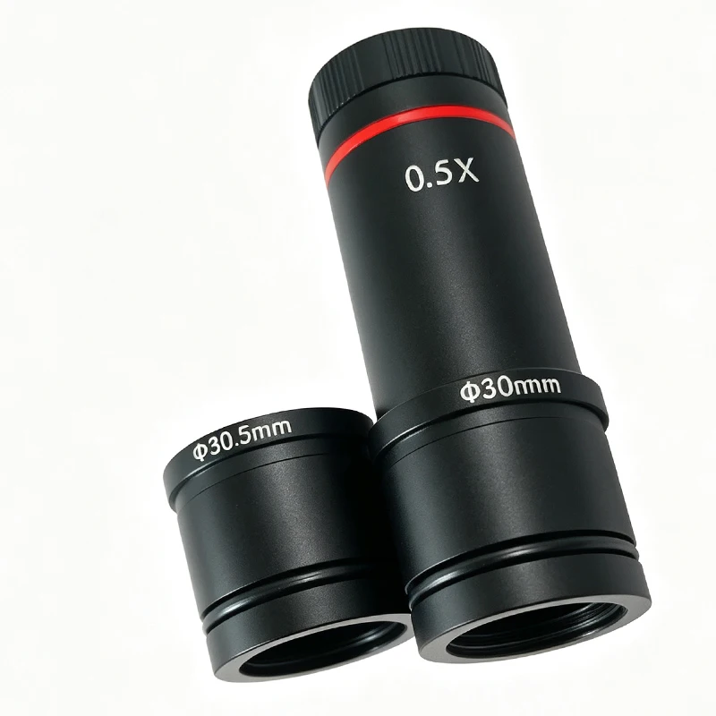 0.5X C Mount Lens Adapter 23.2mm 30mm 30.5mm Optical Reduction Lens Camera Adapter for Microscope CCD Digital Eyepiece Camera