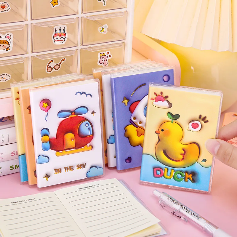 16 pcs/lot Creative Squirrel Duck Rocket Notebook Mini Portable Note Book Diary Planner Memo Pad Stationery Gift School Supplies