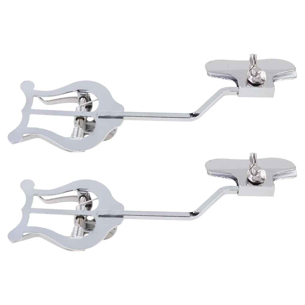 

2Pcs Sheet Music Holder Sturdy Metal Clamp for Music Notes Score Book No Scratch Surface Ideal for Musicians on The Go Silver