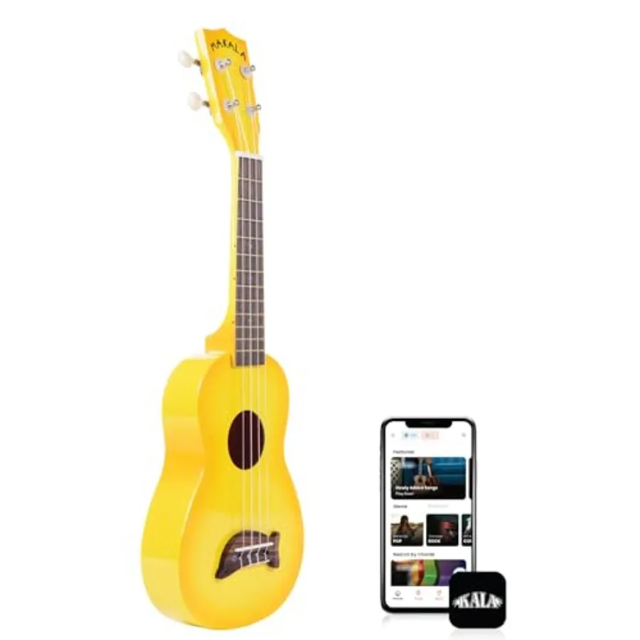 

Электрогитара Yellow Burst Soprano Dolphin с кленовым грифом и черной накладкой для рок- и поп-музыки