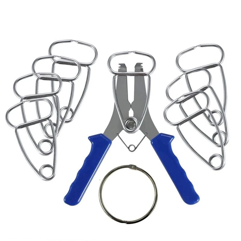T19C For Woodworking Miter Spring Clamps Kit With Storage Ring For DIY Wood Trim, Molds, Picture Frames
