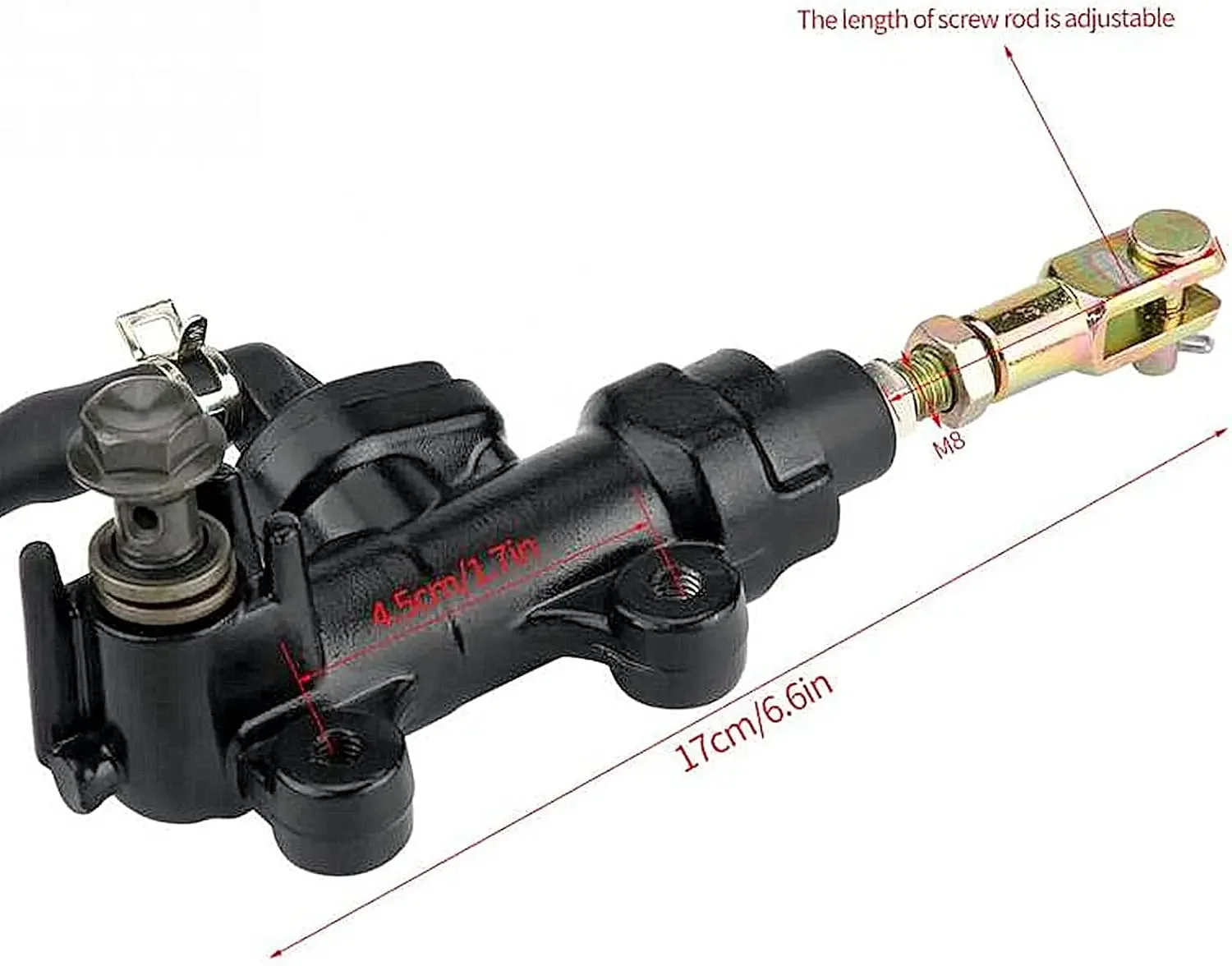 Rear Brake Master Cylinder Compatible with Suzuki GSXR 400 600 750 1000 1100 1300R 650 1200 1250 SXG Bandit GSF 250 RF600 RF900
