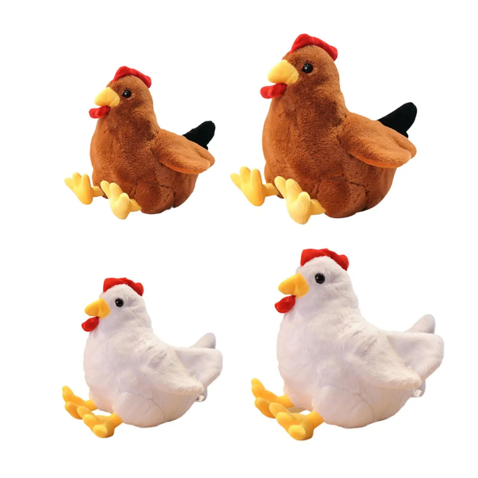 

Plush Chicken Doll Animal Plush Doll Adorable Sofa Ornament, Farm Animal Toy Figure for Adults Family Kids Birthday Gifts