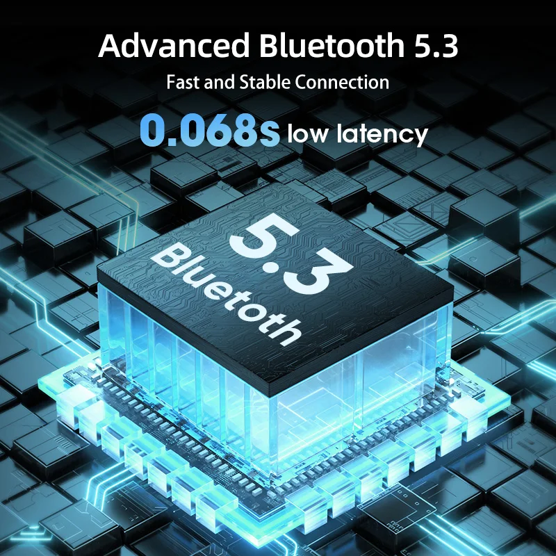 Беспроводные наушники QCY Ailybuds Lite, Bluetooth 5,3, наушники с низкой задержкой, время работы 28 ч, 0,068 s