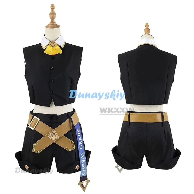 게임 Cheval Grand Umamusume: Pretty Derby 코스프레 의상 가발 귀 애니메이션 Uma Musume Racing Association 유니폼 할로윈 슈트