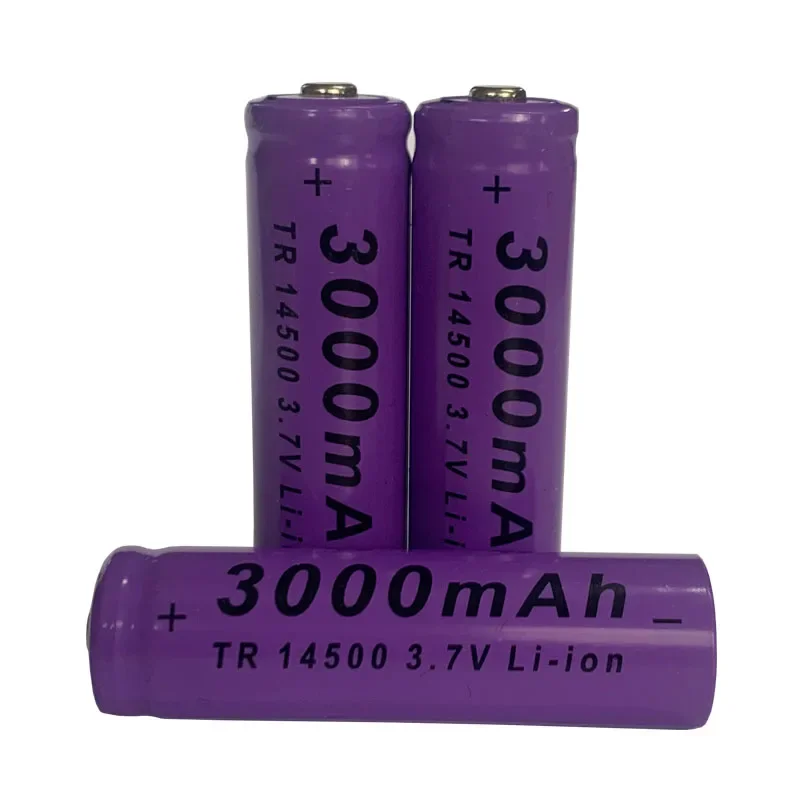 Haute Capacité 14500 3.7V 3000mah Lithium Rechargeable Batterie