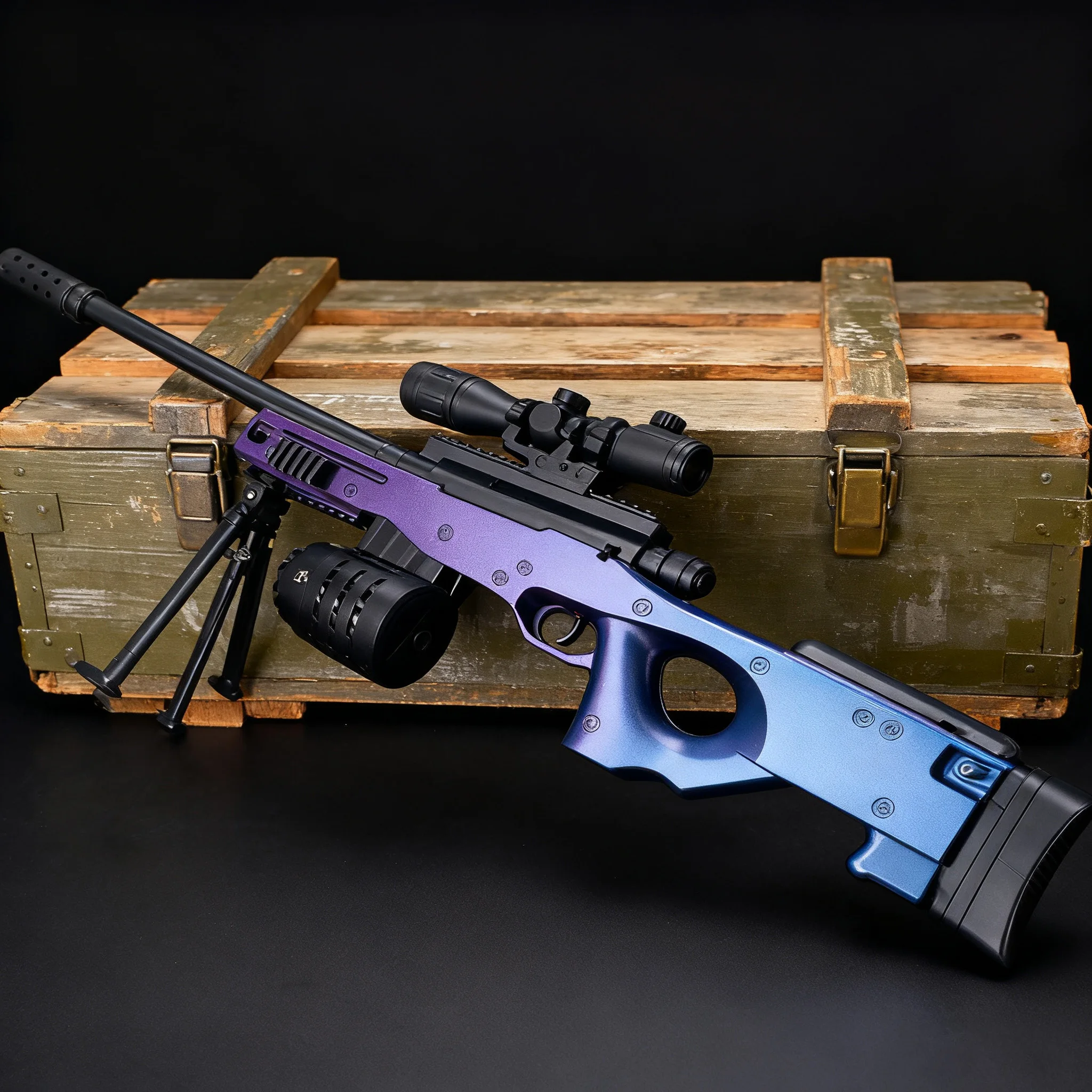 

【18m Range】Outdoor Sports AWM Gel Blasters - Full Auto High Performance Gel Ball Gun Toy with 7.4V Battery for Adults Teens