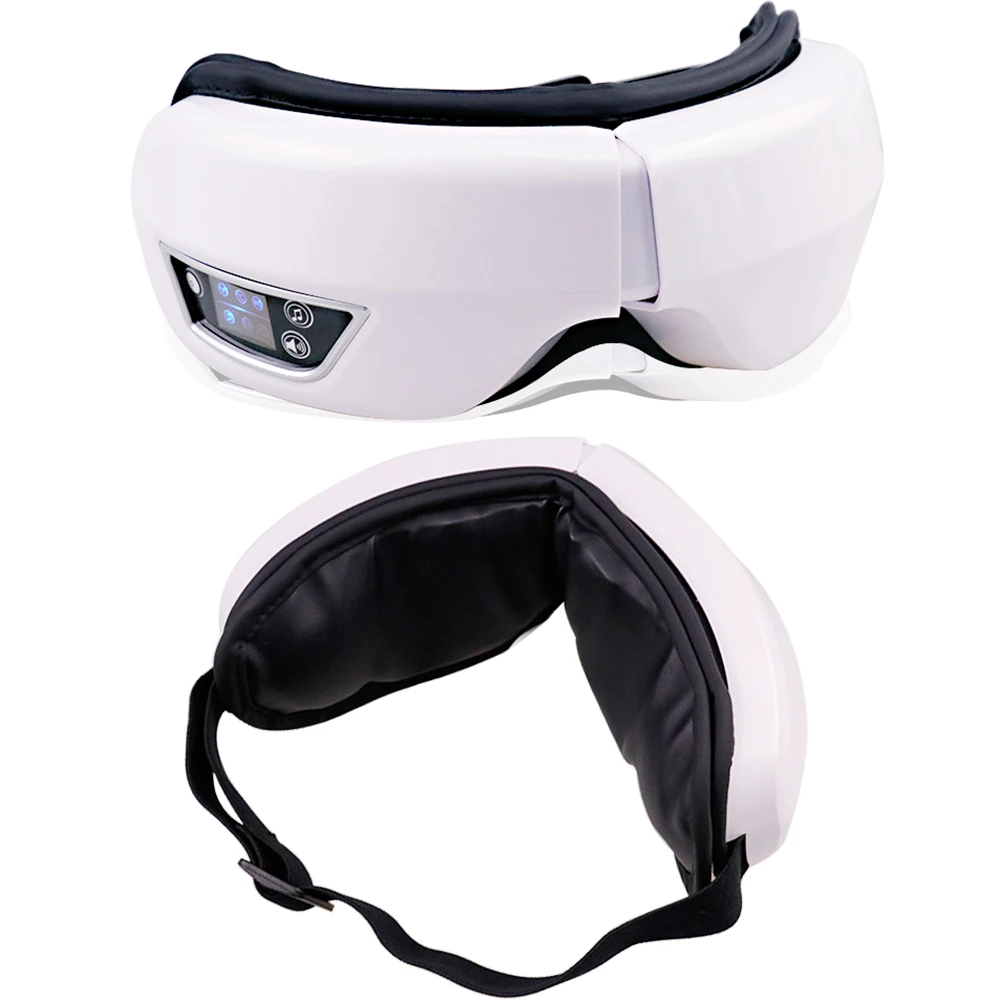 Instrumento de massagem ocular inteligente vibração airbag compressa massageador de olhos ferramenta de cuidados com os olhos bluetooth música relaxar fadiga máscara de dormir
