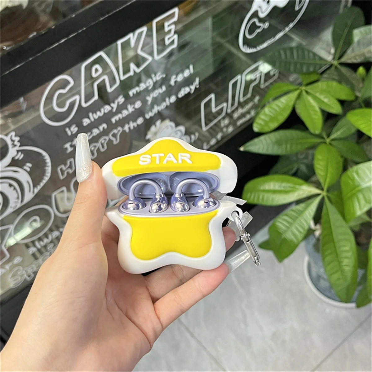 Чехол для Huawei FreeClip, милый мультяшный Креативный дизайн звезды, мягкий силиконовый ударопрочный защитный чехол для наушников для мальчиков и девочек