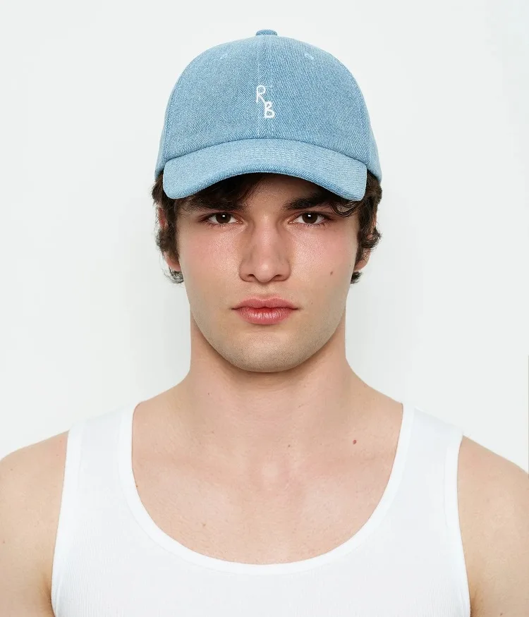 Top quality Embroidered Letter Washed Denim Baseball Cap With Adjustable Velcro Closure Unisex Casual Hat for Four Seasons