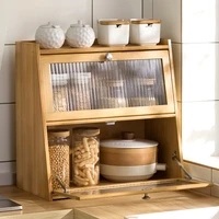 Armario de encimera con puerta abatible a prueba de polvo