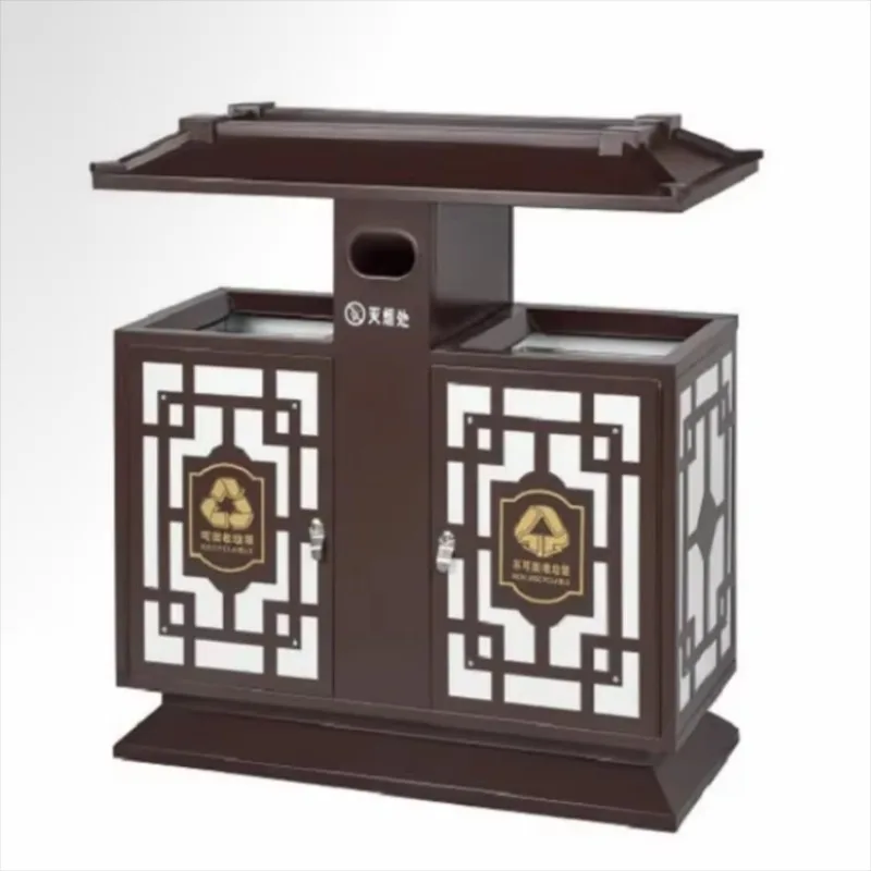 Новое общественное использование, экологически чистые контейнеры для сбора мусора в общественных местах, умные мусорные классификационные мусорные баки