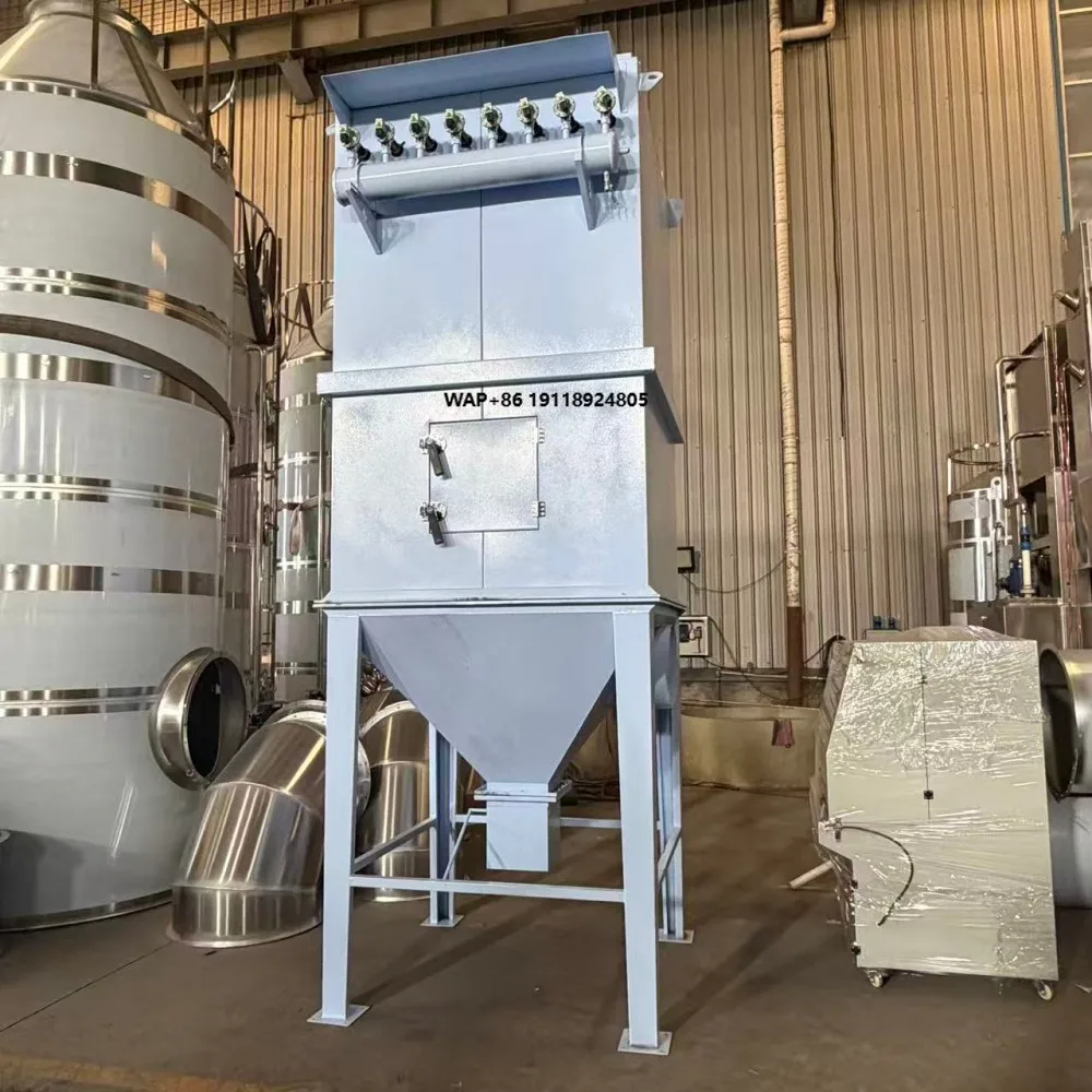 

Industrial Portable Wood Dust Collector with Collector Bag Carbon Steel 7.5kw Power 6000m/h Airflow New Condition