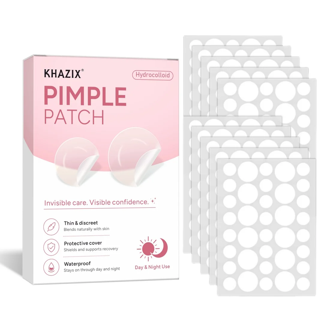 144/360/720Pcs Invisible Hydrocolloid Face Patches, Transparent Concealer Stickers, Waterproof, Assorted Sizes, Day & Night Use