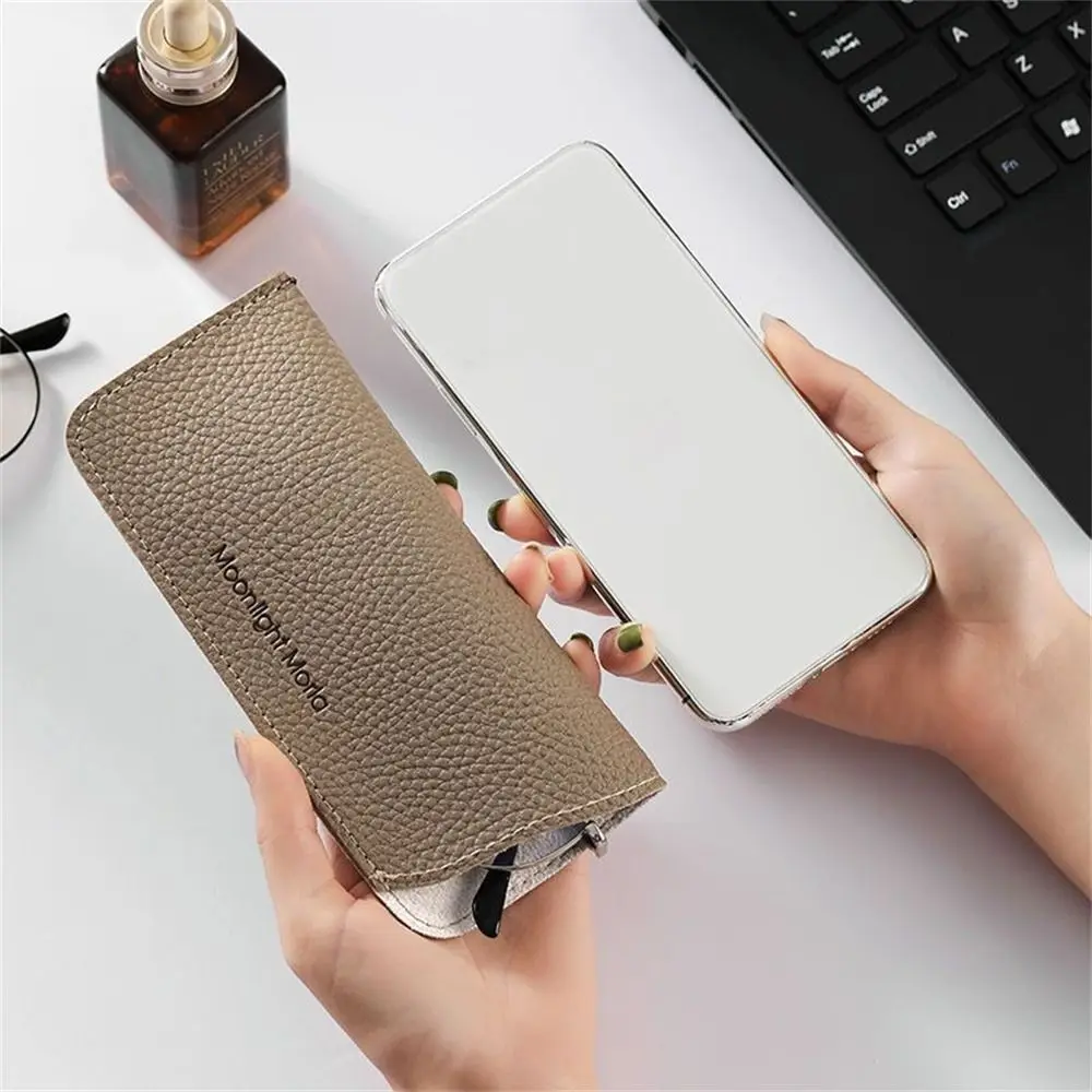 Portable Case Soft Protective Case Cover Glasses Bag Sunglasses Case Box Reading Eyeglasses Pouch Eyewear Protector PU Leather