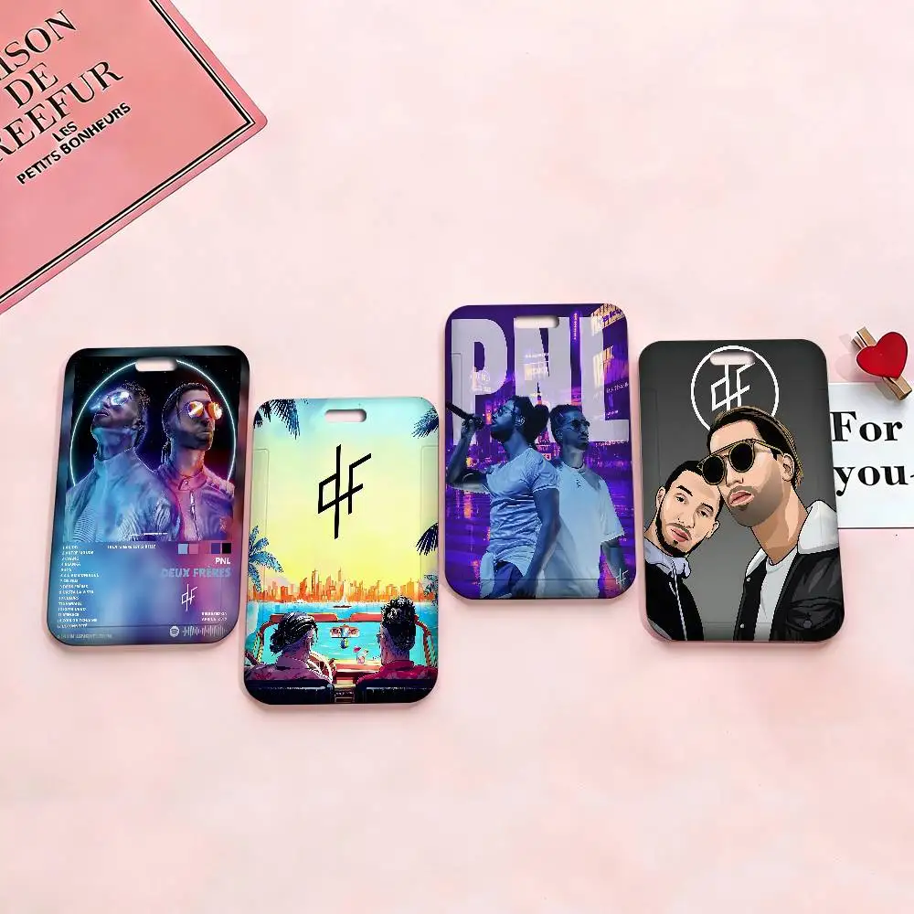P-PNL QLF Rapper Singer Bus Pass Card Sleeve Bank Business Work Card Holder ID Tag Name Badge Holder Nurse Work Protector