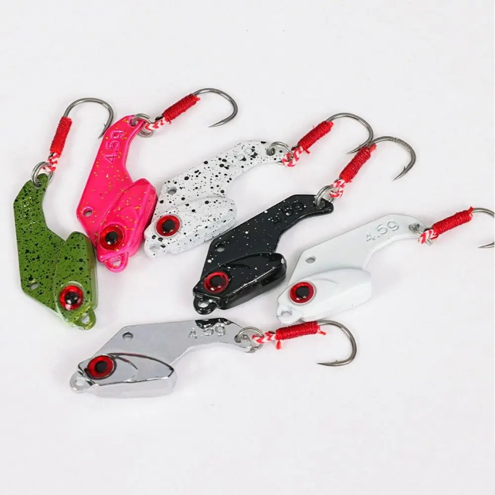 New Metal Fishing Lures 2.5g/4.5g Lightweight Artificial Bait 5 Colors Spinner Spoon