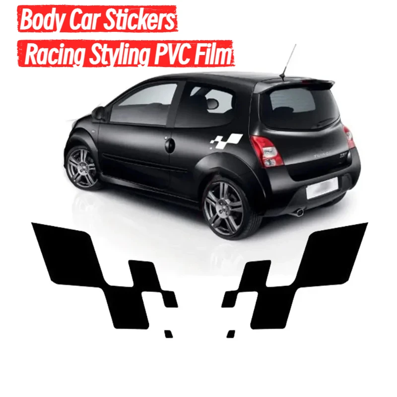 

2Pcs Side Body Car Stickers Racing Styling PVC Film Decals Auto Tuning Accessories For Renault Clio RS R.S. 18 4 5 2012-2024
