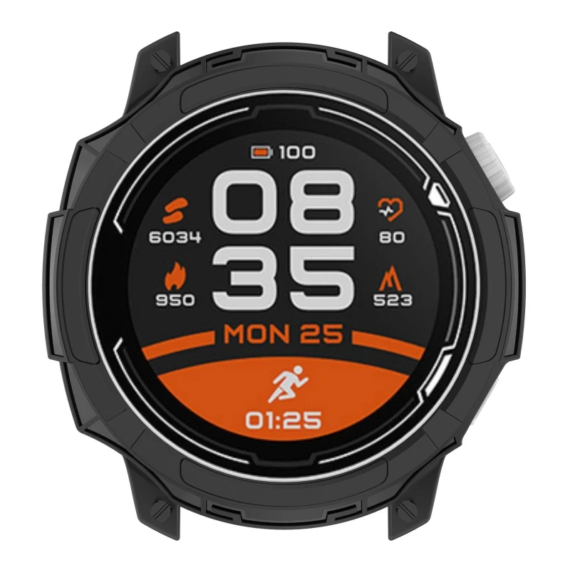 إطار حماية من البولي يوريثان واقي للشاشة لهاتف Coros Pace 2 غطاء حماية من الجلد الناعم كم حماية