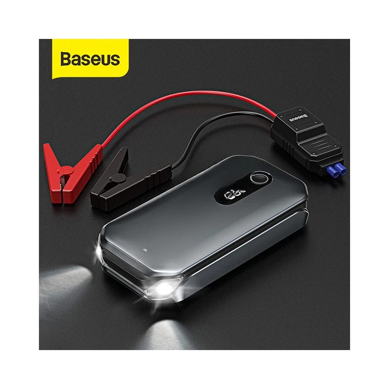 12000mAh Portable Battery Station Baseus 1000A Car Jump Starter Power Bank for 3.5L/6L  Emergency Booster Starting Device