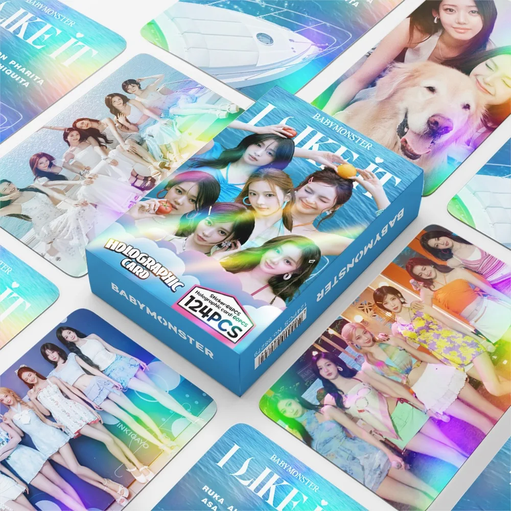 New Latest model 2026 124Pcs  Lomo Cards BABYMONSTER HD Photocards Kpop Idol Photo Cards Fans Collection Gift Postcard