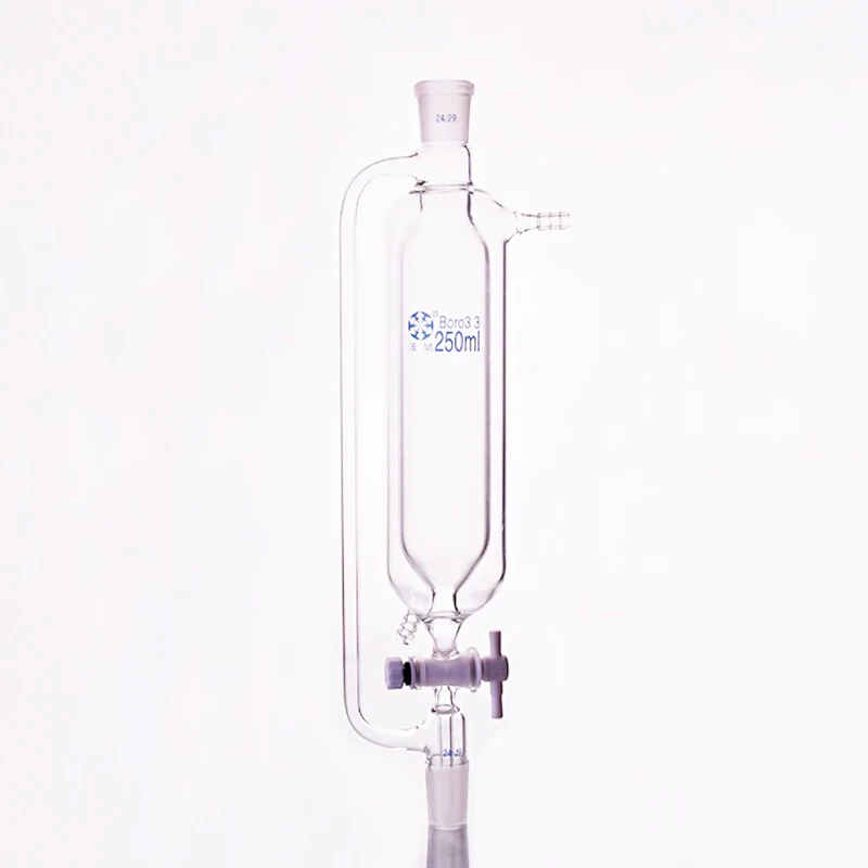 

Double layer separatory funnel constant pressure shape,250mL,Joint 24/29,Addition funnel, low-temperature, PTFE stopcock