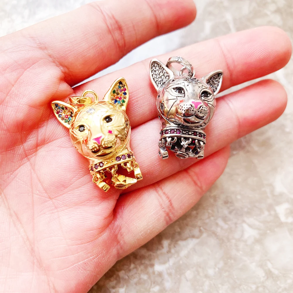 Magie Cosmic Katze Anhänger Marke Neue Edlen Schmuck Bijoux Zubehör 925 Sterling Silber Geschenk Für Frau – Detail 8