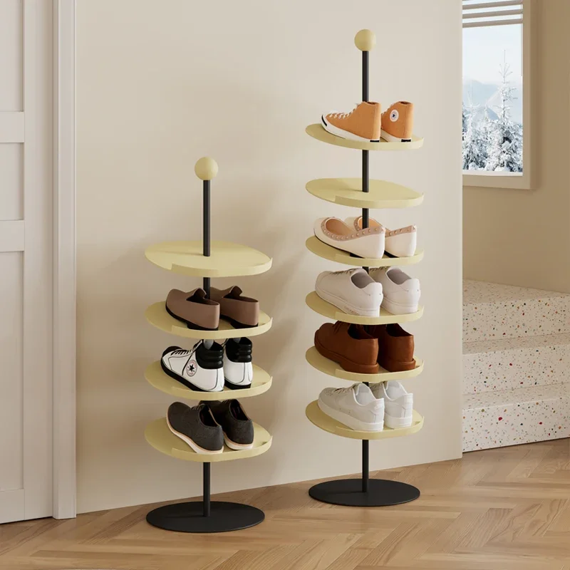 

Creative Iron Shoe Rack Entry Inclined Shoe Cabinet Doorway Multi-layer Shoes Storage Landing Designer Style Footwear Organizer