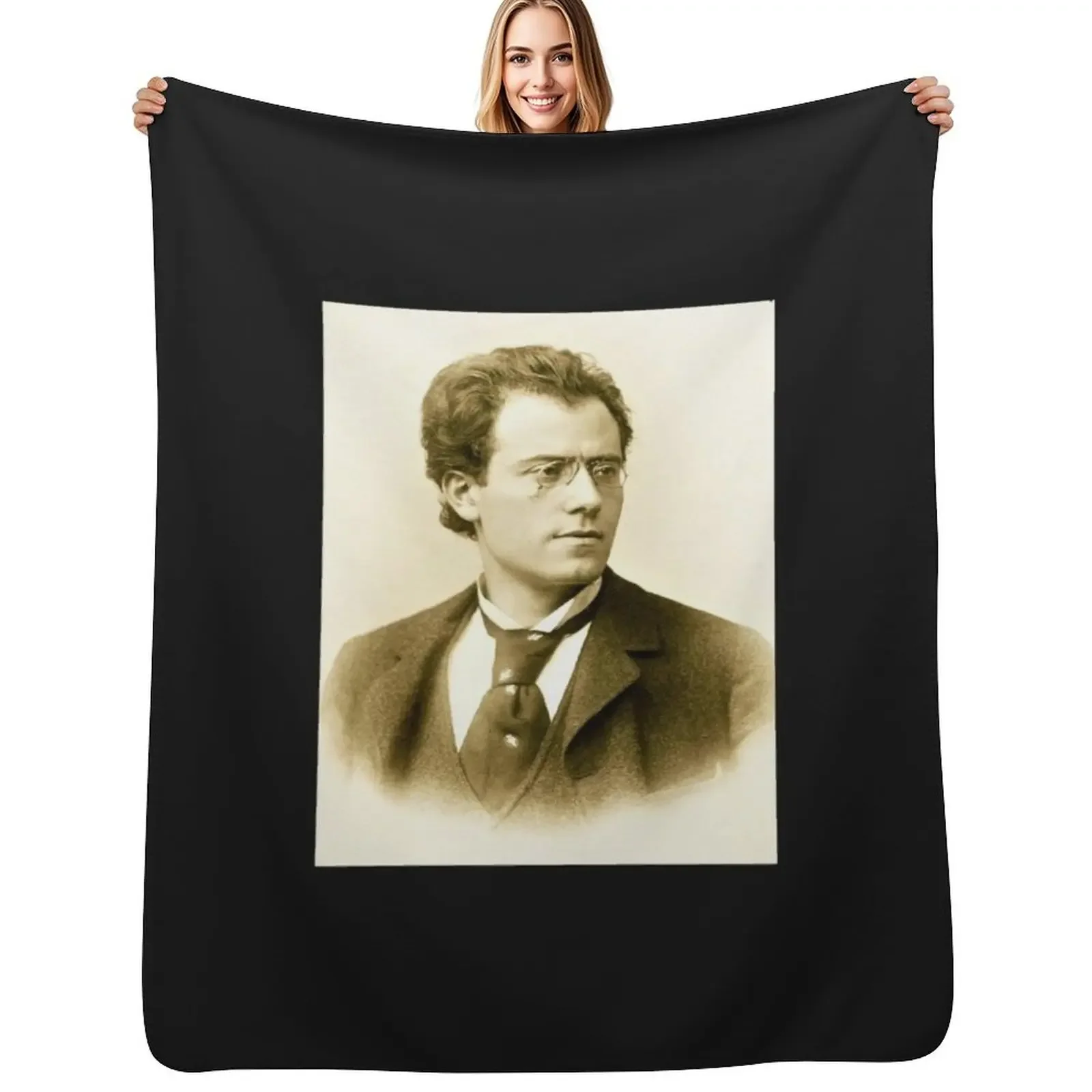

Gustav Mahler ~ Composer ~ Conductor ~ 1893 Portrait Throw Blanket Luxury Throw Soft decorative anime Blanket