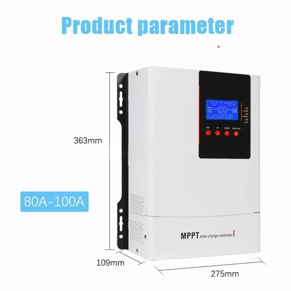

Solar Controller 60A100A Photovoltaic Power Generation Intelligent Charging and Discharging High Conversion Efficiency MPPT