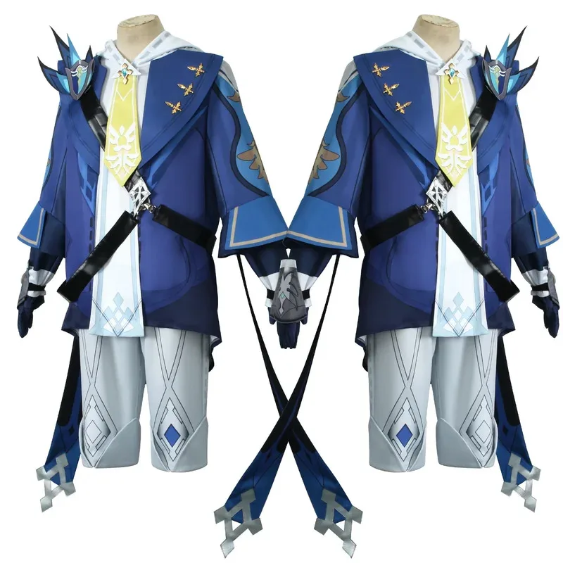 

Costume Anime Game Genshin Impact Cos MIKA Role Play Suit Wig Full Set Cosplay Halloween Festival Party Outfitx;8's,6;