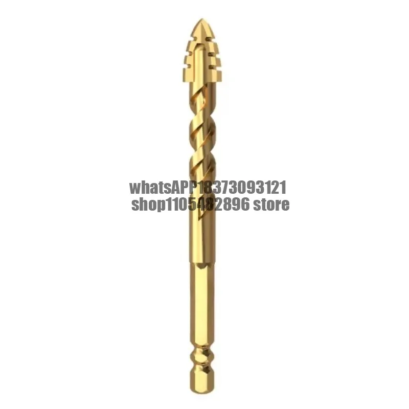Four-edged sharp tooth drill, reamer, dry drilling, fast drilling without water, high hardness power tools