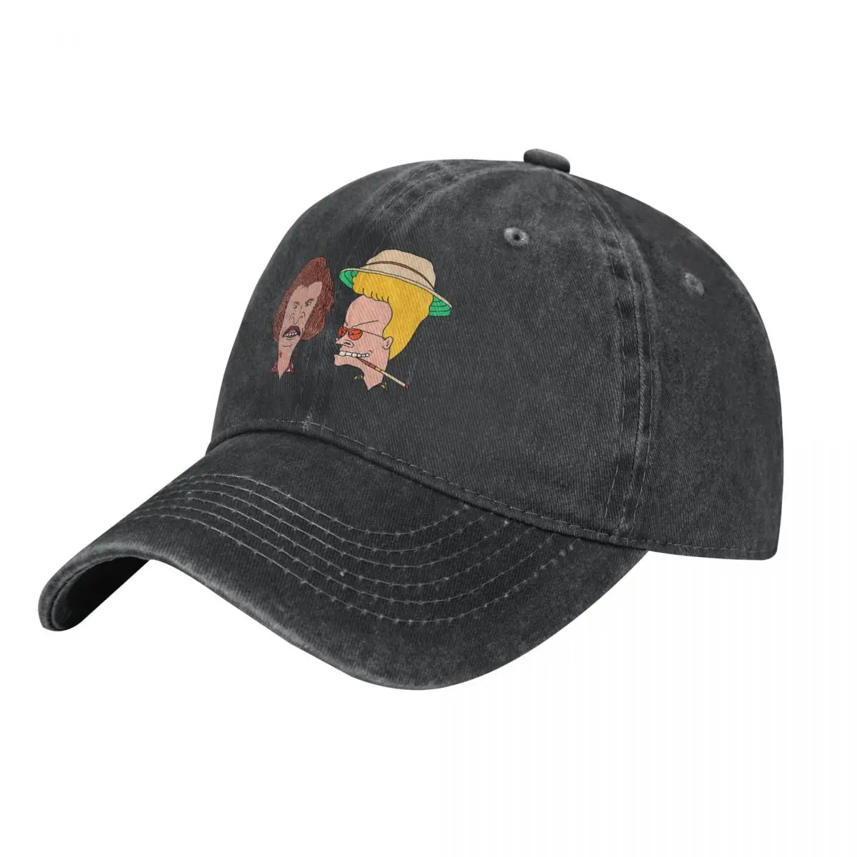 Beavis And Butthead Multicolor Hat Peaked Women's Cap In The Style Of Fear And Loathing In Las Vegas  Visor Protection Hats