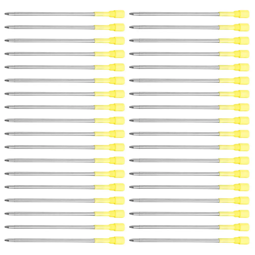 50pcs Ballpoint Pen Refills Ink Pen Refills 1.0mm Medium Point Metal Ballpoint Refill Writing Pen Refills Replacement Refills
