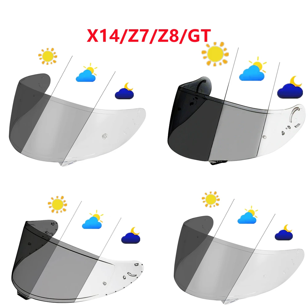 SHOEI Tinting Lenses Z7/X14/GT-AIR/Z8 Helmet Mirror Sunscreen UV Protection X15 Optical Color