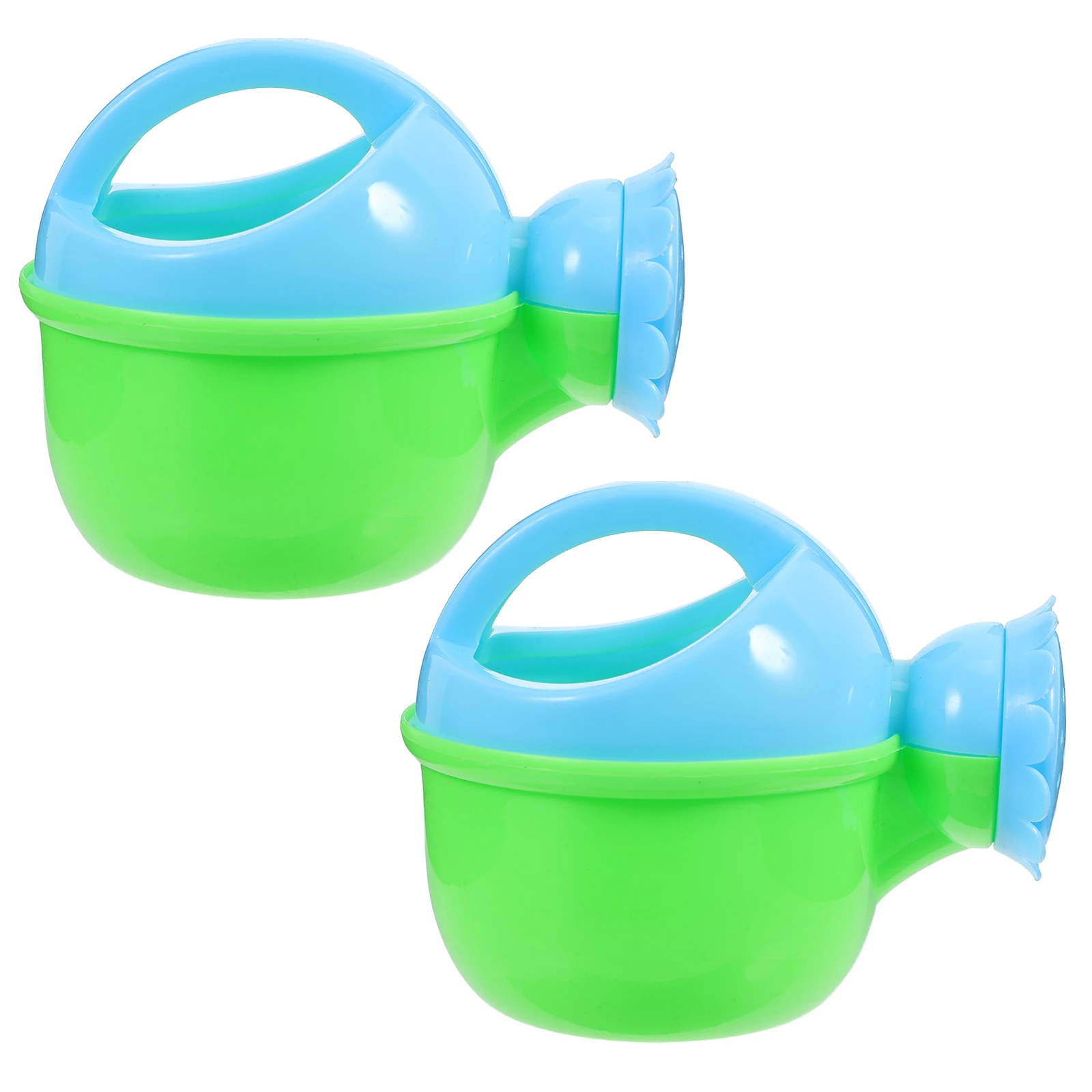 2 pezzi annaffiatoio per bambini adorabile bagno estivo gioco in spiaggia doccia in plastica bambino spremere lo sviluppo del tempo del bagno