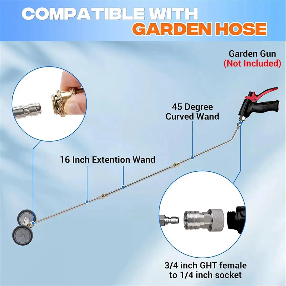 A857P ~Undercarriage Pressure Washer Attachment, 16