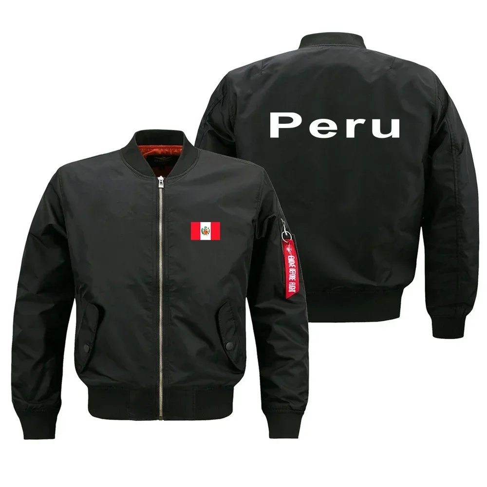 

Funny Peru Military Flight Aviation Men Ma1 Bomber Jacket Outdoor Windproof Man Baseball Coats