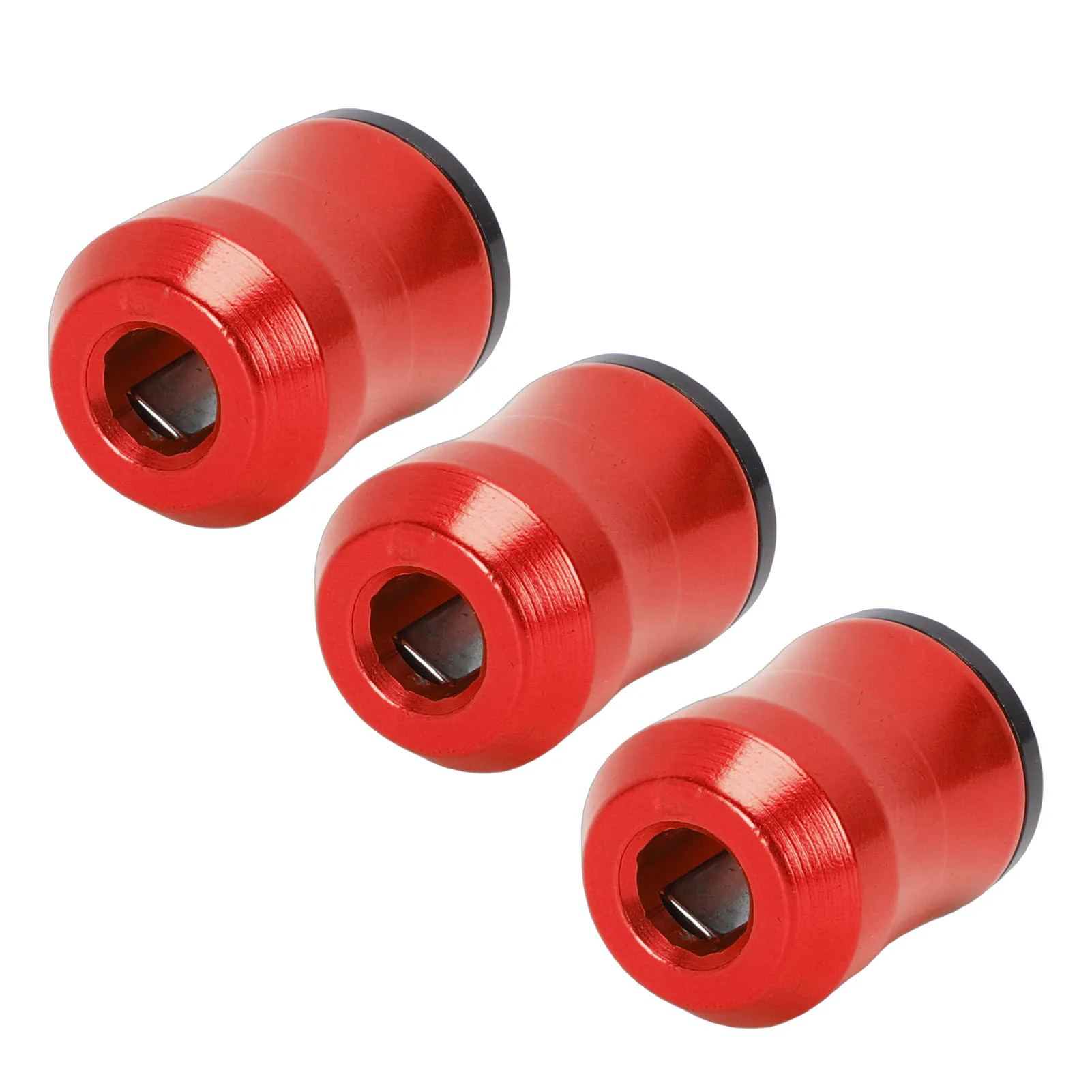 3 Pcs Screwdriver Head Magnetic Ring Aluminum Alloy Magnetic Screwdriver Drill Bit Holder Strong Magnetic Screw Ring