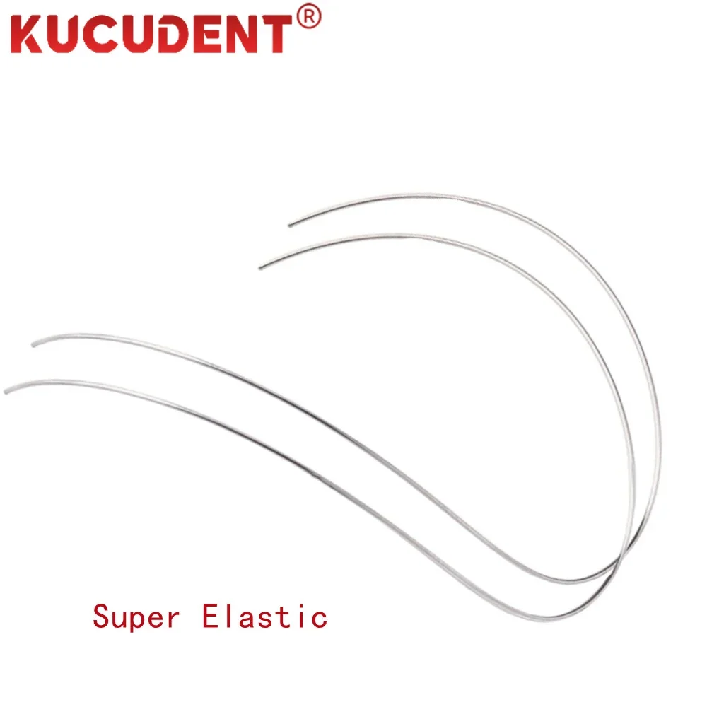2Pcs/Pack Dental Orthodontic NITI Arch Wires Reverse Curve Archwire Super Elastic Round Rectangular Upper/Lower Dentist Material