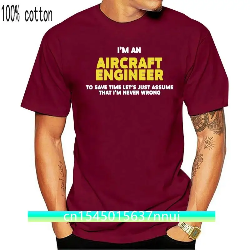 Men's Aircraft Engineer - I'm An Aircraft Engineer. To S T Shirt Knitted Cotton S-3xl Slim Anti-Wrinkle Authentic Pictures Shirt