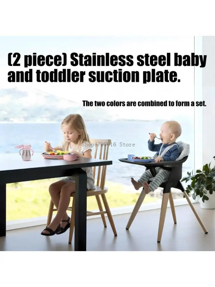 

Baby Feeding Plates with Divided Sections and Removable Sleeve for Toddlers