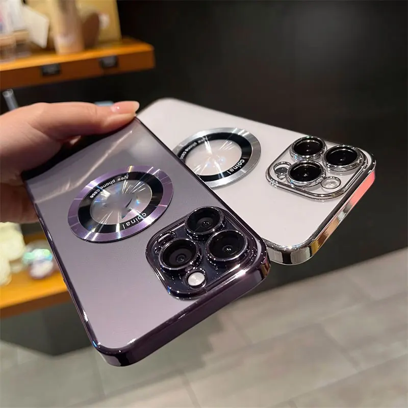 For iPhone 14 pro max phone case magnetic leakage standard new iPhone13 with lens film 14Plus advanced sense 12Pro all-pack case