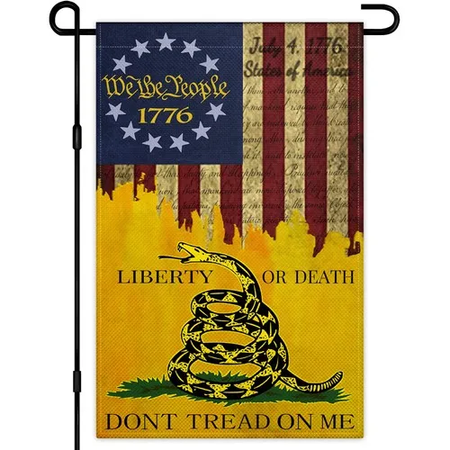 Dont Tread On Me Garden Flag 12x18 Inch Outdoor We The People 1776 Garden Fla... PPZ
